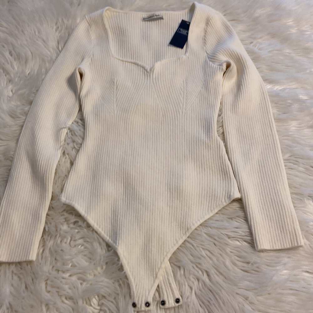 Abercrombie & Fitch Body Suit size L brand new with tag long sleeve & beautiful - Picture 8 of 12